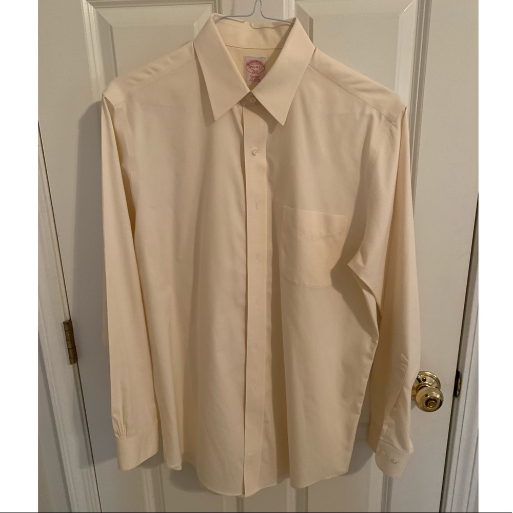 Men’s Brooks Brothers regular fit Yellow Oxford